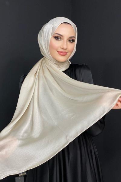 Abiye Janjan Parlak Şal Taş Rengi