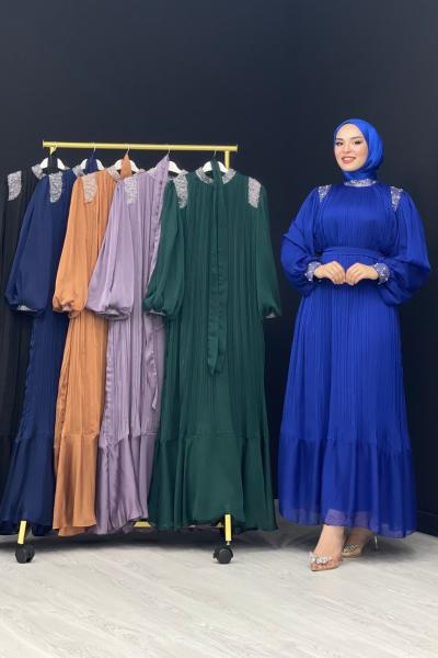 Ahu Taşlı Abiye Zümrüt