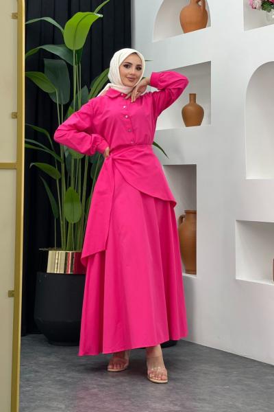 Alara Etekli Takım Fuşya