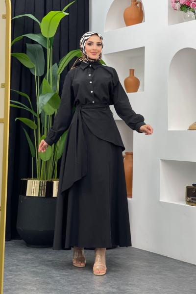 Alara Etekli Takım Siyah