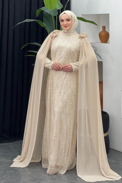 Alkış Abiye Taş Rengi