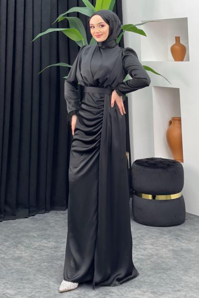 Aybüke Saten Abiye Siyah