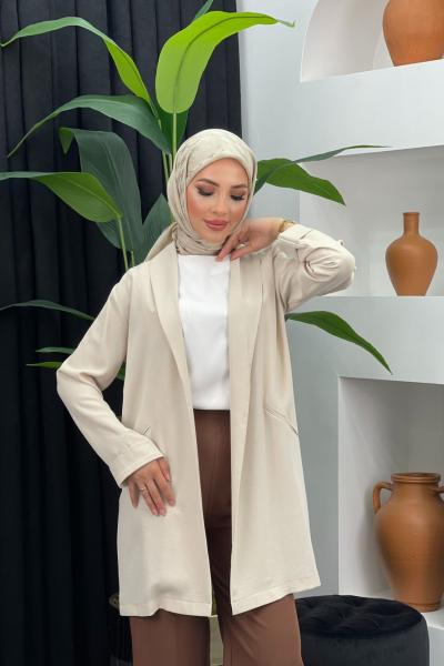 Ayrobin Şal Yaka Pelerin Taş Rengi