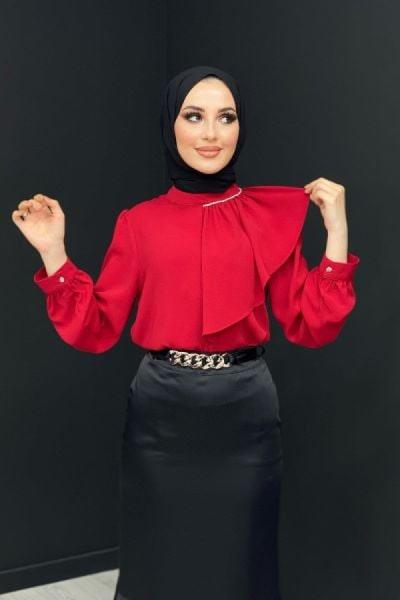 Aysun Gömlek Kırmızı