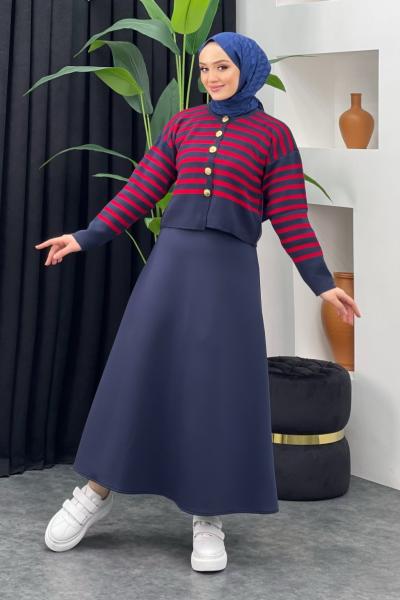 Beli Lastikli Scuba Etek Lacivert