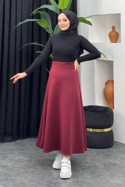 Beli Lastikli Scuba Etek Bordo