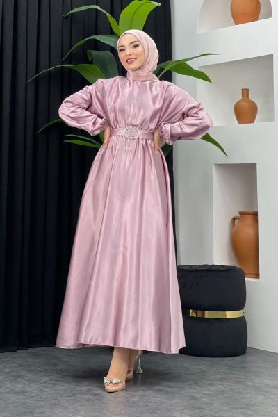 Bengisu Parlak Elbise Pudra