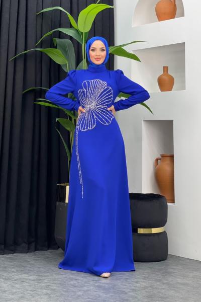 Bengü Abiye Saks Mavisi