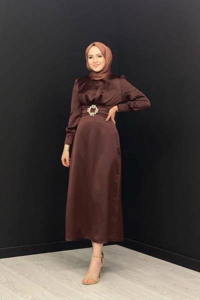 Berivan Elbise Kahverengi