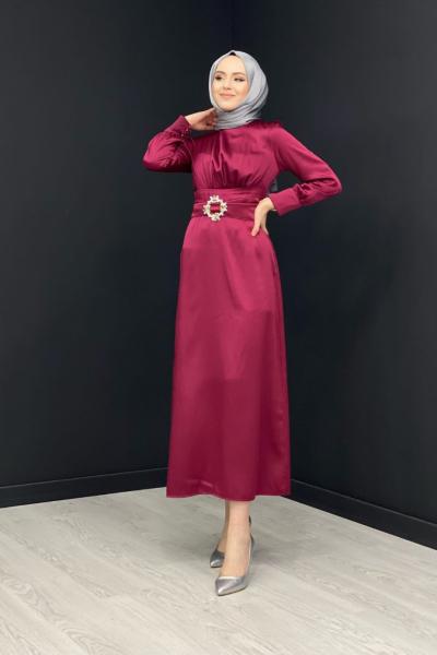 Berivan Elbise Bordo