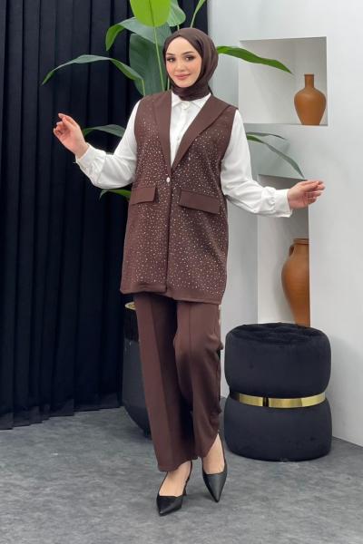 Burcu Takım Kahverengi