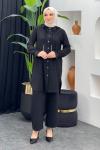 Çağla Pantolonlu Takım Siyah