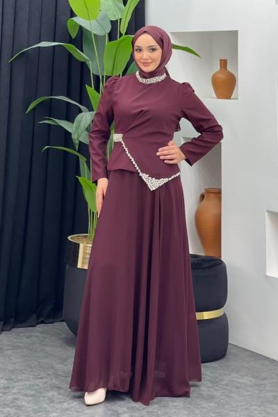 Cankız Abiye Bordo