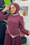 Cankız Abiye Bordo