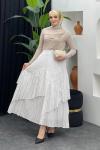 Cansu Etek Beyaz