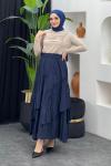 Cansu Etek Lacivert