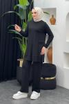 Cebi Taş Detaylı Takım Siyah