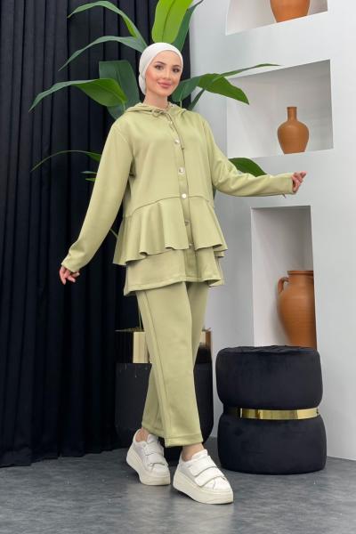 Çıt Çıtlı Scuba Takım Yağ Yeşili