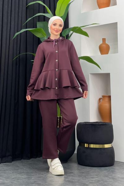 Çıt Çıtlı Scuba Takım Mürdüm