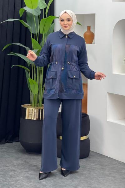 Clara Pantolonlu Takım Lacivert