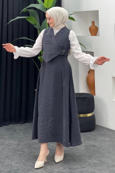 Demet Etekli Takım Antrasit