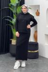 Deren Elbise Siyah