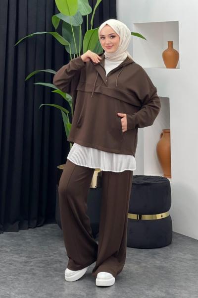 Diana Pantolonlu Takım Acı Kahve