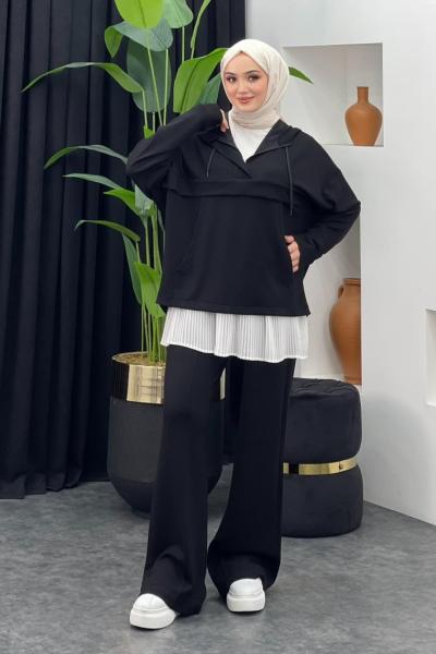 Diana Pantolonlu Takım Siyah
