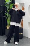 Diana Pantolonlu Takım Siyah