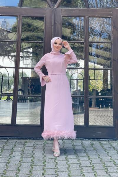 Dildare Abiye Şeker Pembe