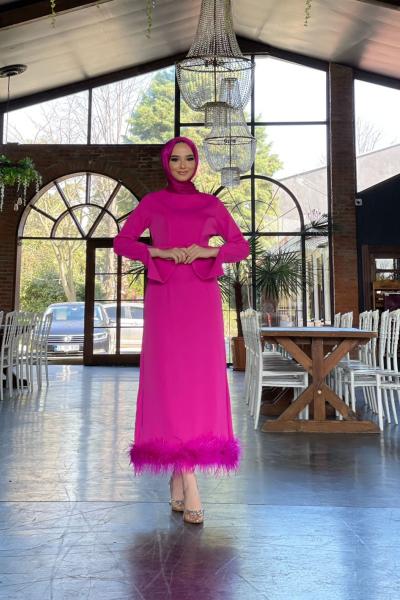 Dildare Abiye Fuşya