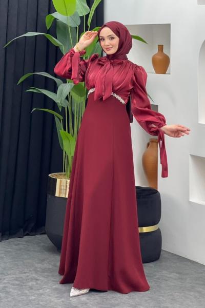 Dilek Abiye Bordo