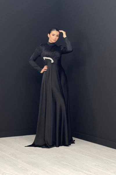 Duygu Saten Abiye Siyah