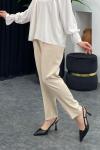 Ebrar Pantolon Krem