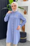 Elçin Tunik Buz Mavisi
