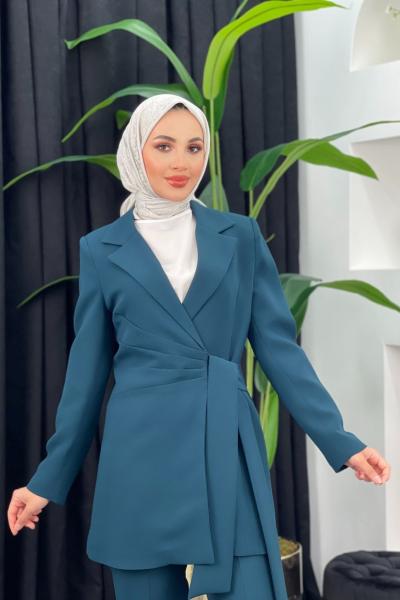 Elif Ceketli Takım Zümrüt