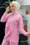 Elvan Pantolonlu Takım Pembe
