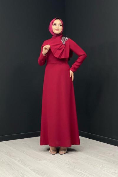 Esterella Abiye Bordo