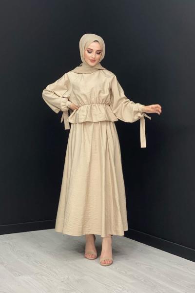 Eva Etekli Takım Taş Rengi