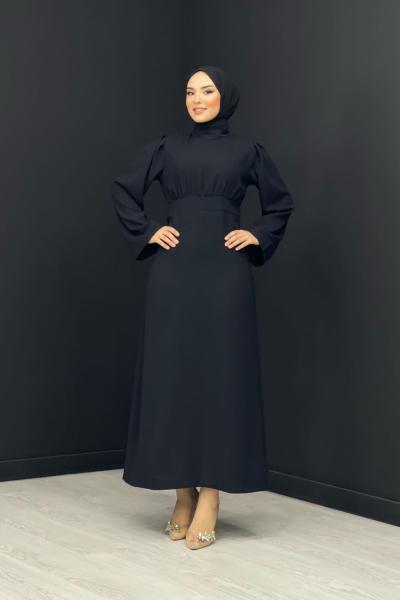 Evcen Kalem Elbise Siyah