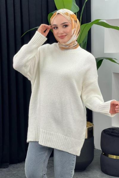 Eyfel Kazak Ekru/Beyaz