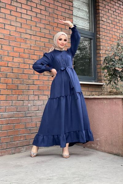 Eylem Elbise Lacivert