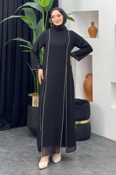 Eylül Tül Abiye Siyah