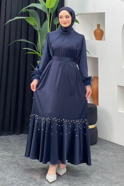 Gönül Abiye Lacivert