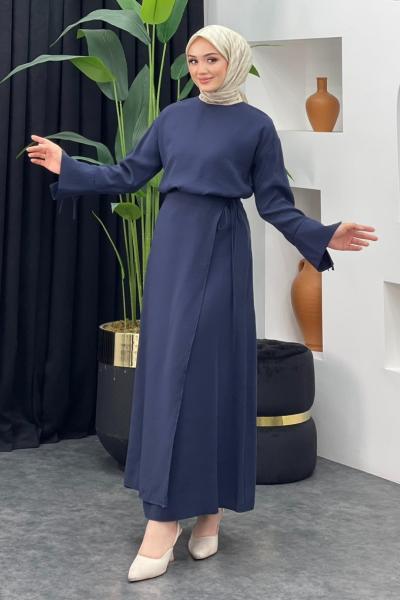 Gülce Etekli Takım Lacivert