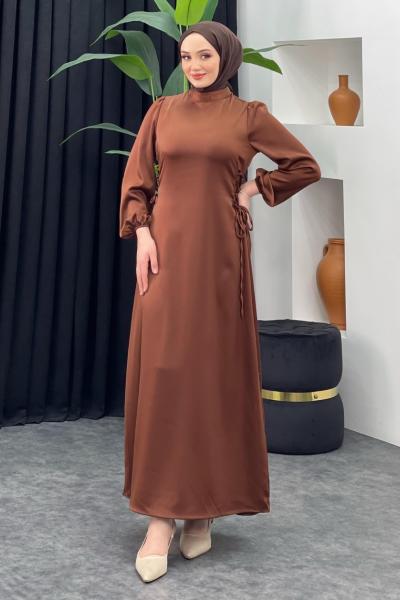 Gülsüm Elbise Kahverengi