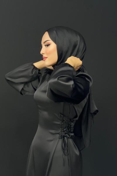 Gülsüm Elbise Siyah