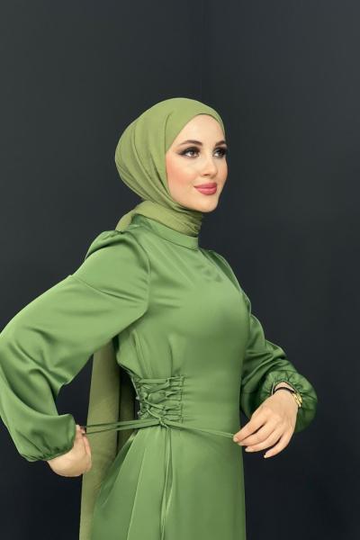 Gülsüm Elbise Fıstık Yeşili