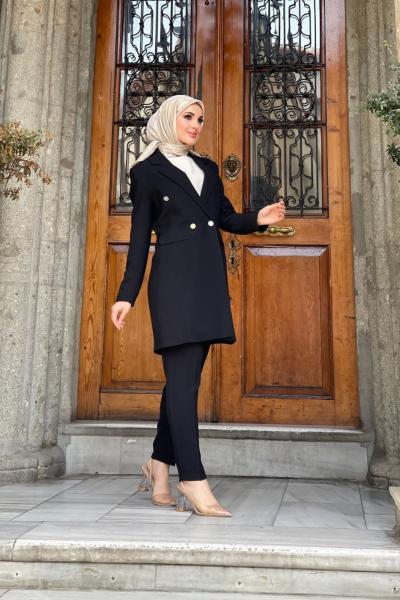 Güzide Ceketli Takım Siyah