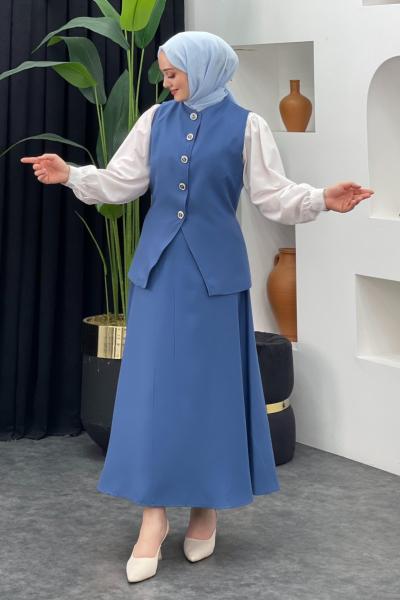 Hasret Etekli Takım İndigo Mavisi